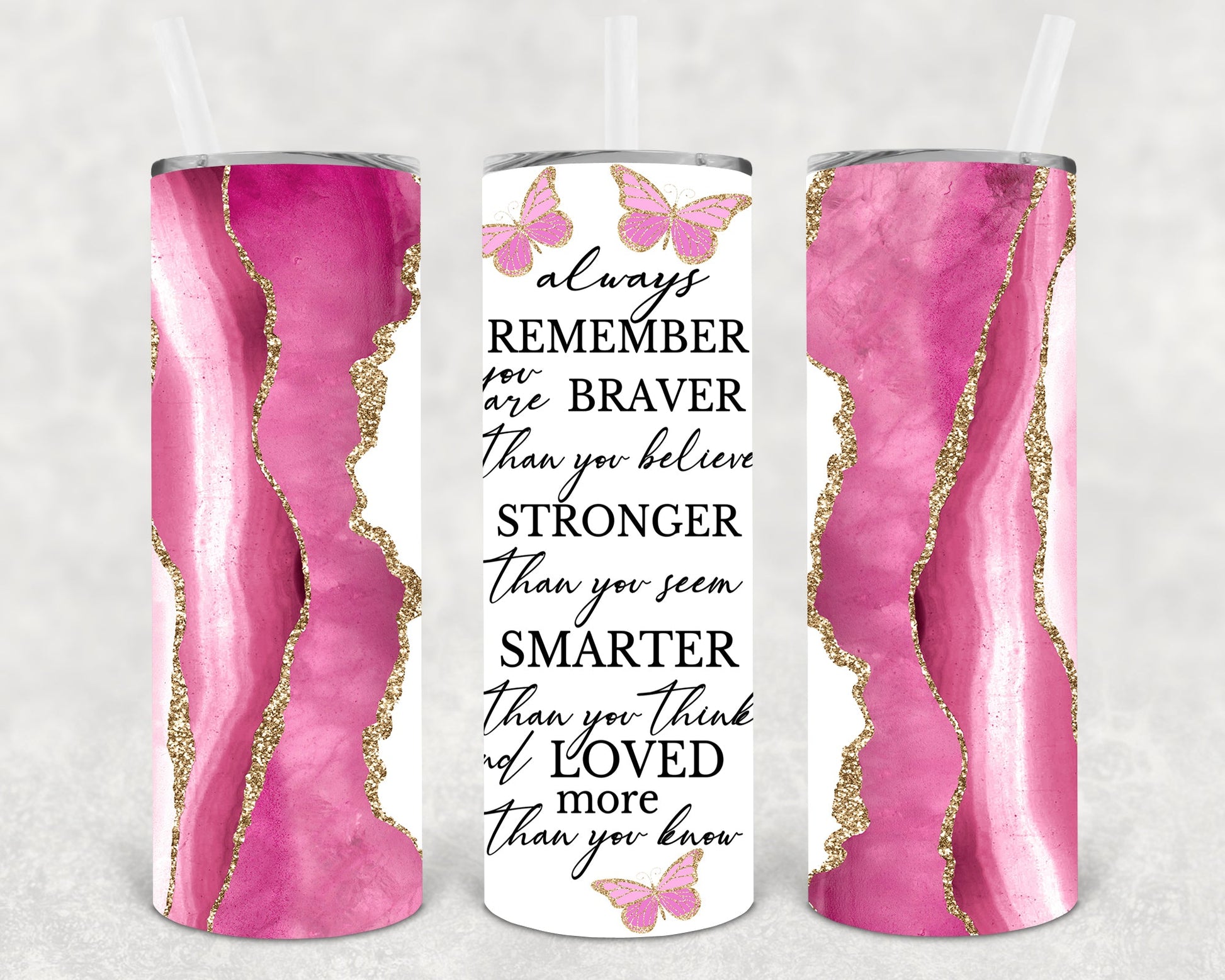 Always Remember 20 Oz Skinny Tumbler