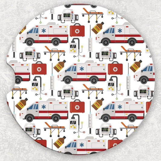 Car Coaster Set - Ambulance