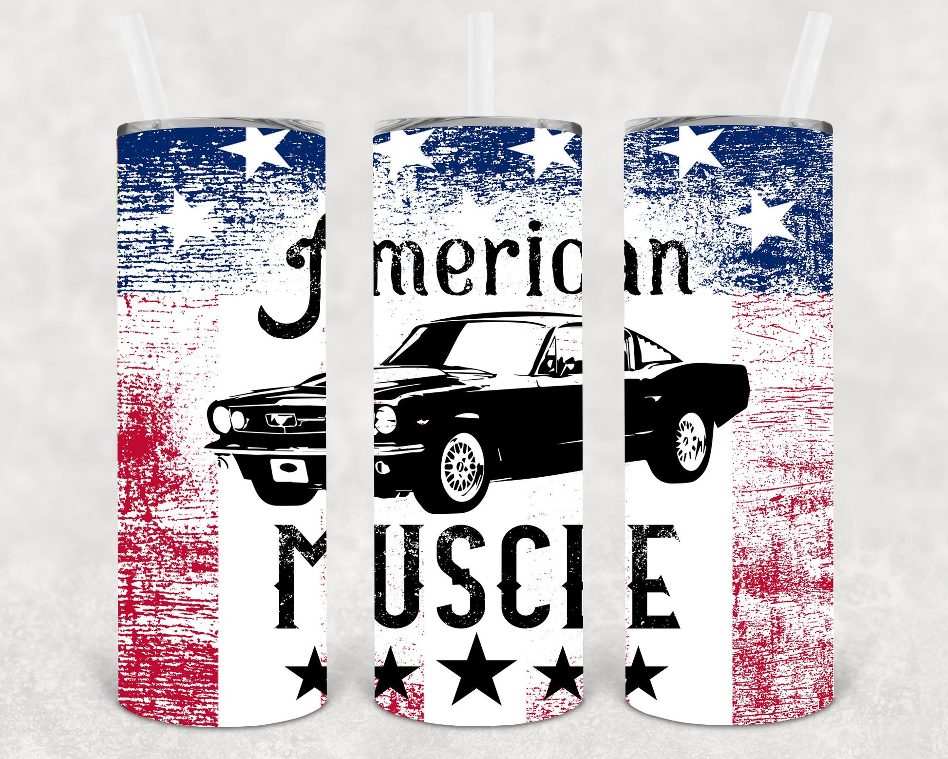 American Muscle 20 Oz Skinny Tumbler
