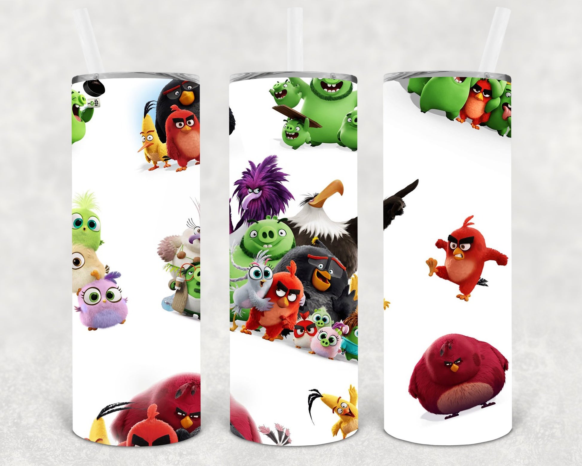 Angry Birds 20 Oz Skinny Tumbler