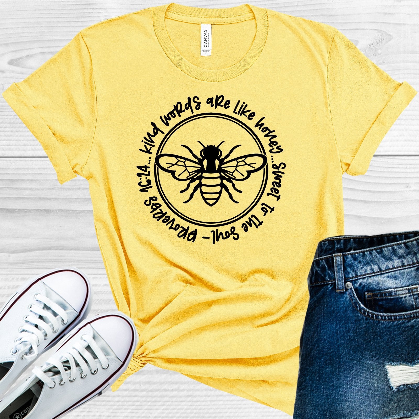 Kind Words Are Like Honey Graphic Tee Graphic Tee