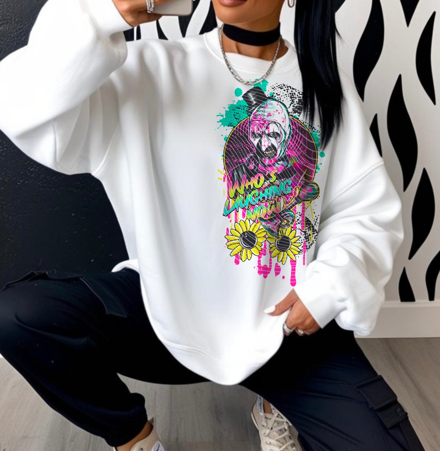 Art Who's Laughing Now Slice and Dice Graphic Tee