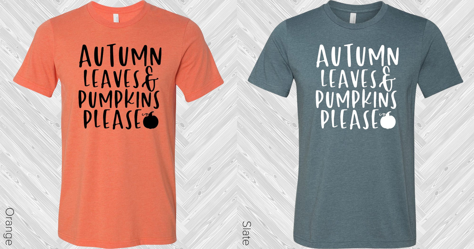 Autumn Leaves & Pumpkins Please Graphic Tee Graphic Tee