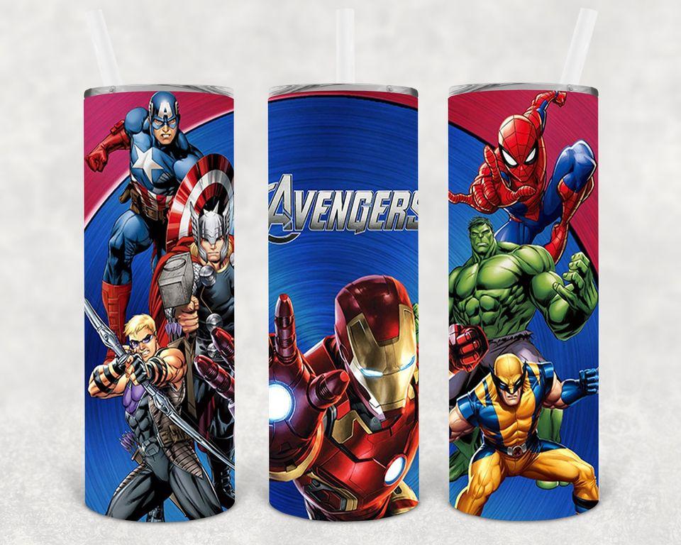 Avengers 20 Oz Skinny Tumbler