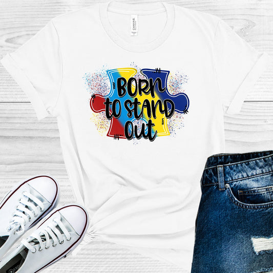 Born To Stand Out Autism Awareness Graphic Tee Graphic Tee