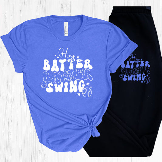 Hey Batter Swing Graphic Tee Graphic Tee