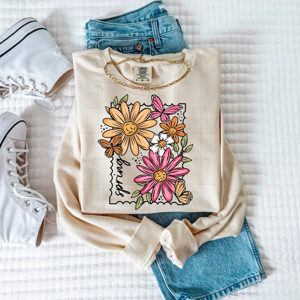 Spring Floral Graphic Tee