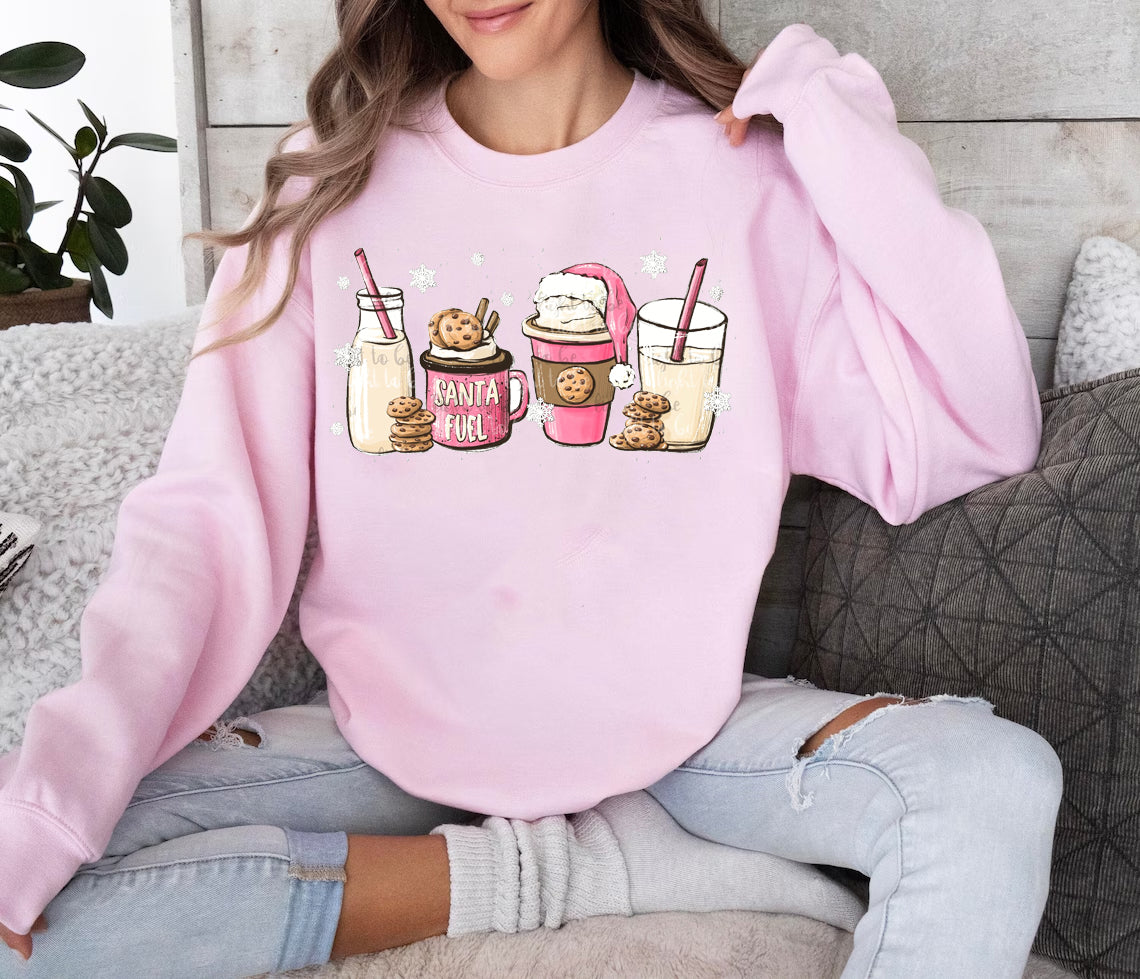 Santa Fuel Pink Graphic Tee