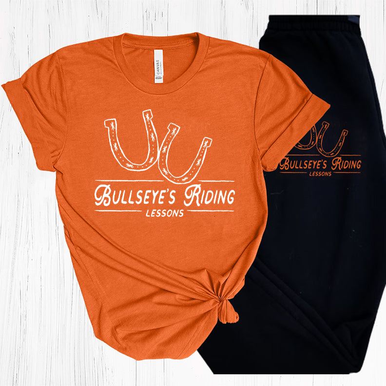 Bullseyes Riding Lessons Graphic Tee Graphic Tee