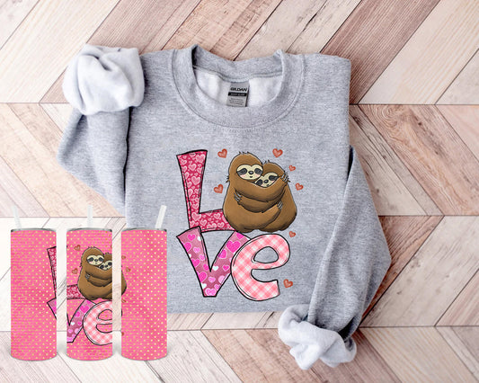 Love Sloth 20 Oz Skinny Tumbler