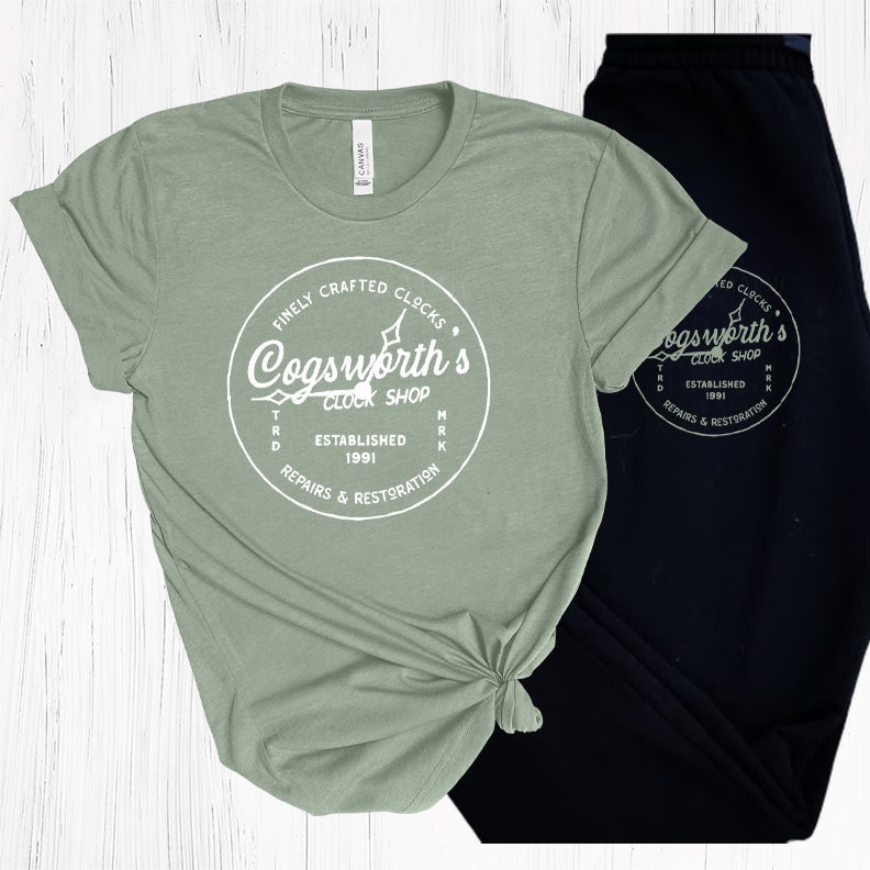 Cogsworths Clock Shop Graphic Tee Graphic Tee