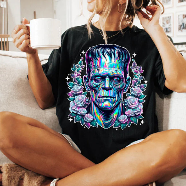 Holographic Frankenstein Graphic Tee