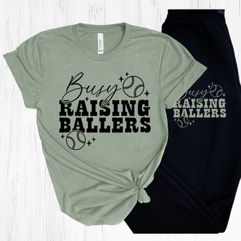 Busy Raising Ballers Graphic Tee Graphic Tee