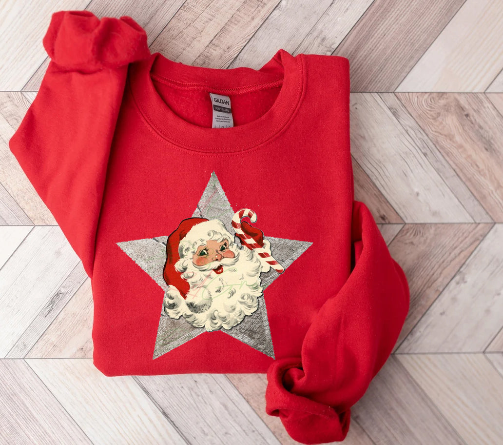 Vintage Santa Star Graphic Tee