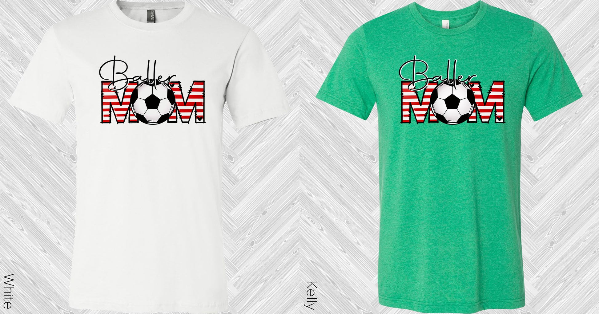 Baller Mom Soccer Graphic Tee Graphic Tee