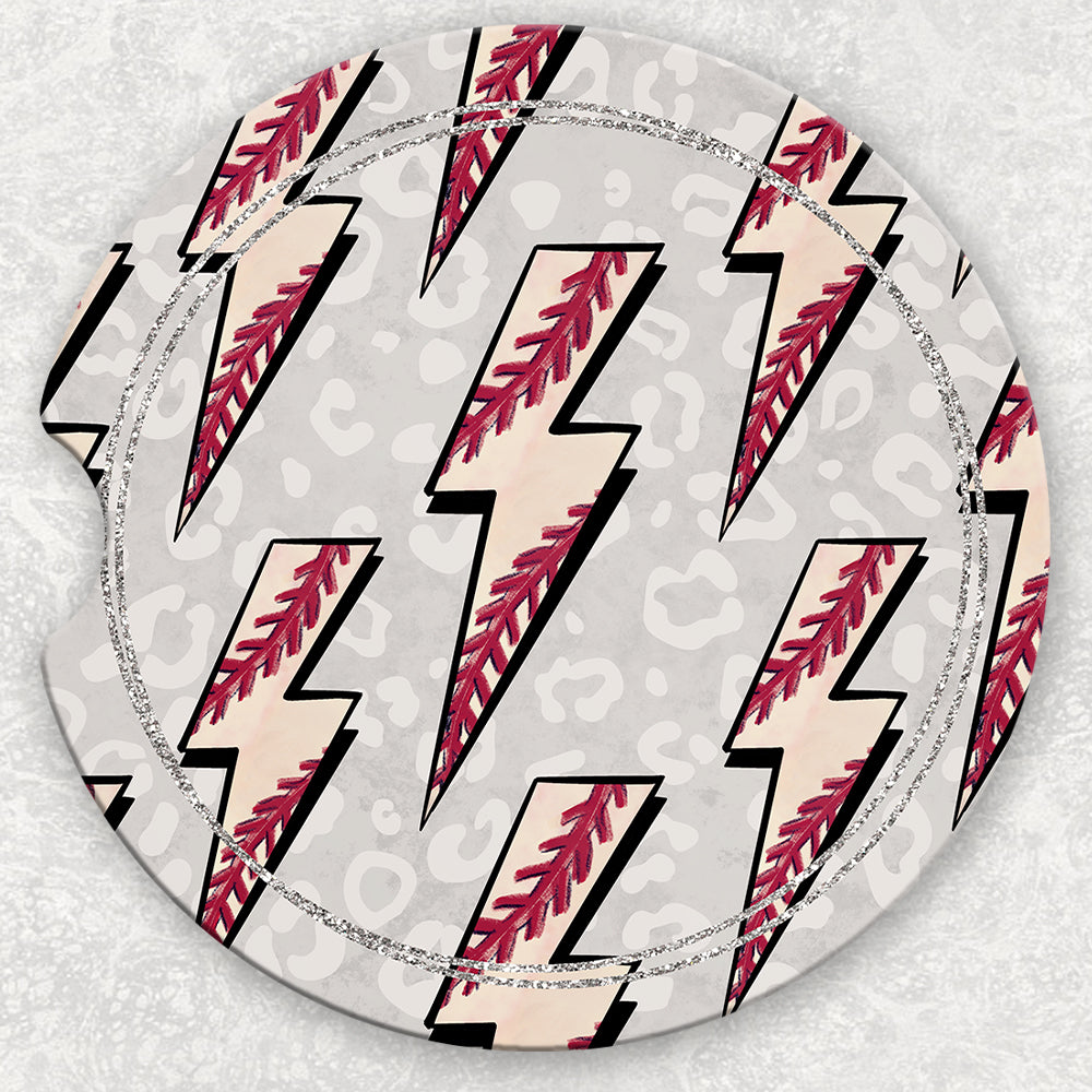 Car Coaster Set - Lightning Baseball