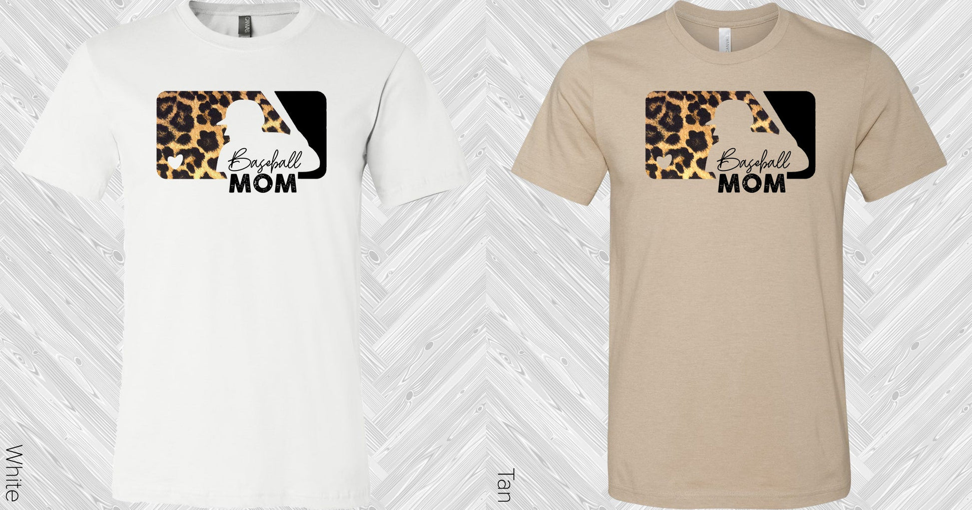 Baseball Mom Leopard Graphic Tee Graphic Tee