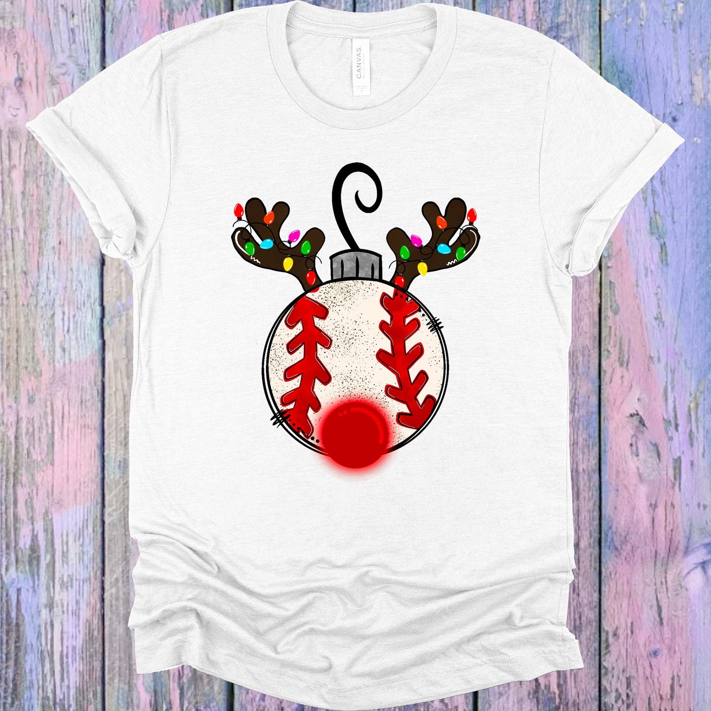 Baseball Reindeer Graphic Tee Graphic Tee
