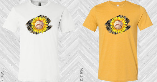 Baseball Sunflower Graphic Tee Graphic Tee