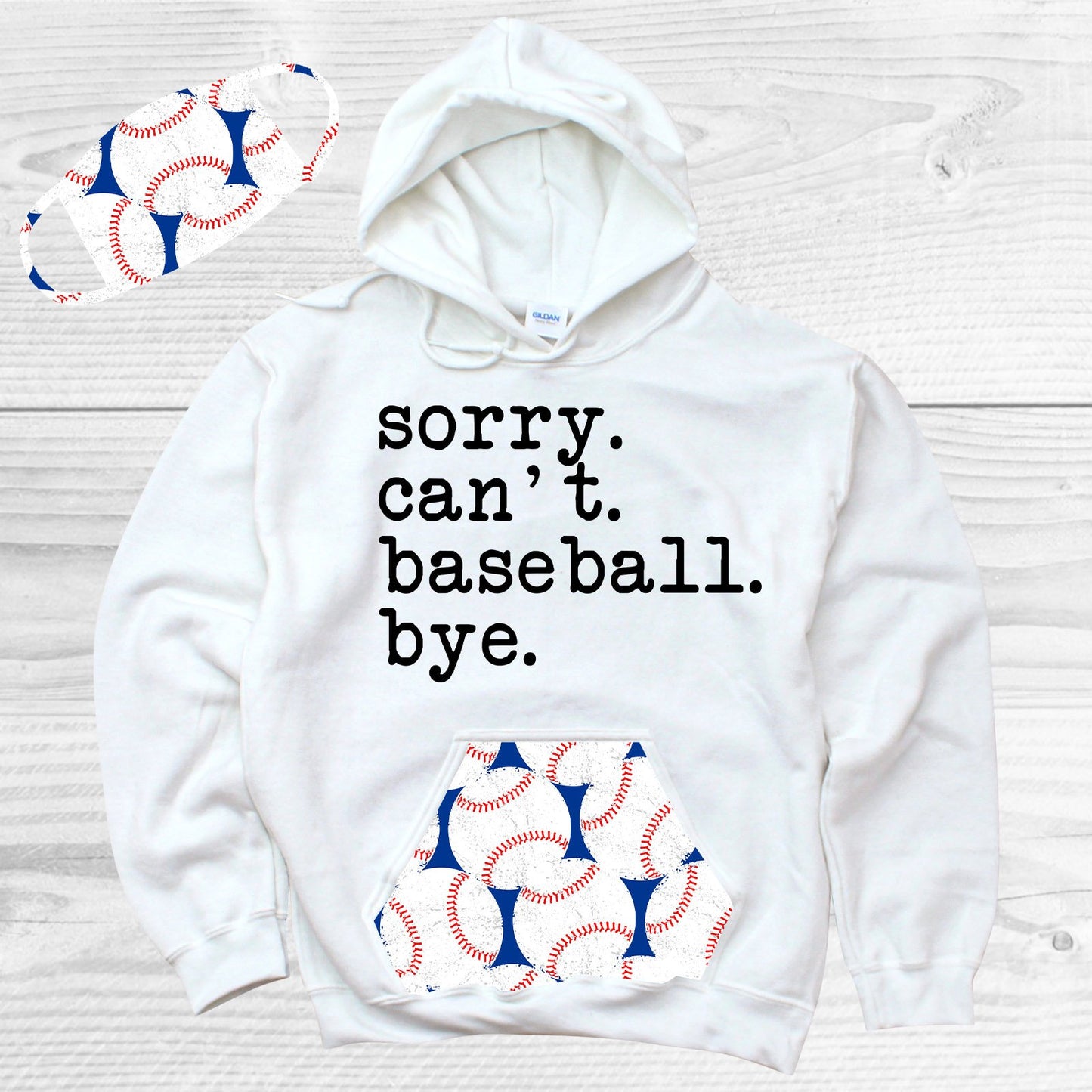 Baseball Face Covering Graphic Tee