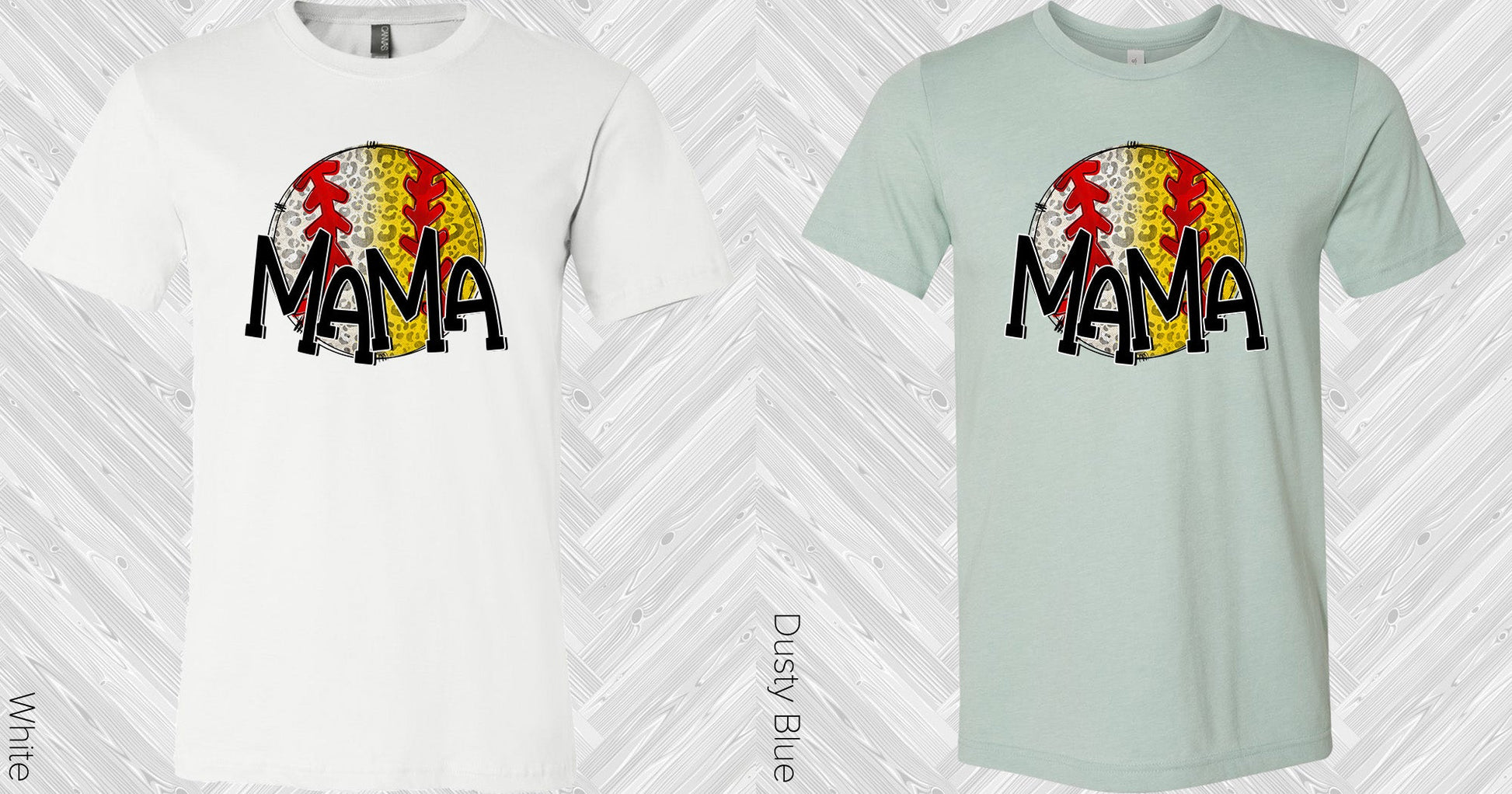 Baseball And Softball Mama Graphic Tee Graphic Tee