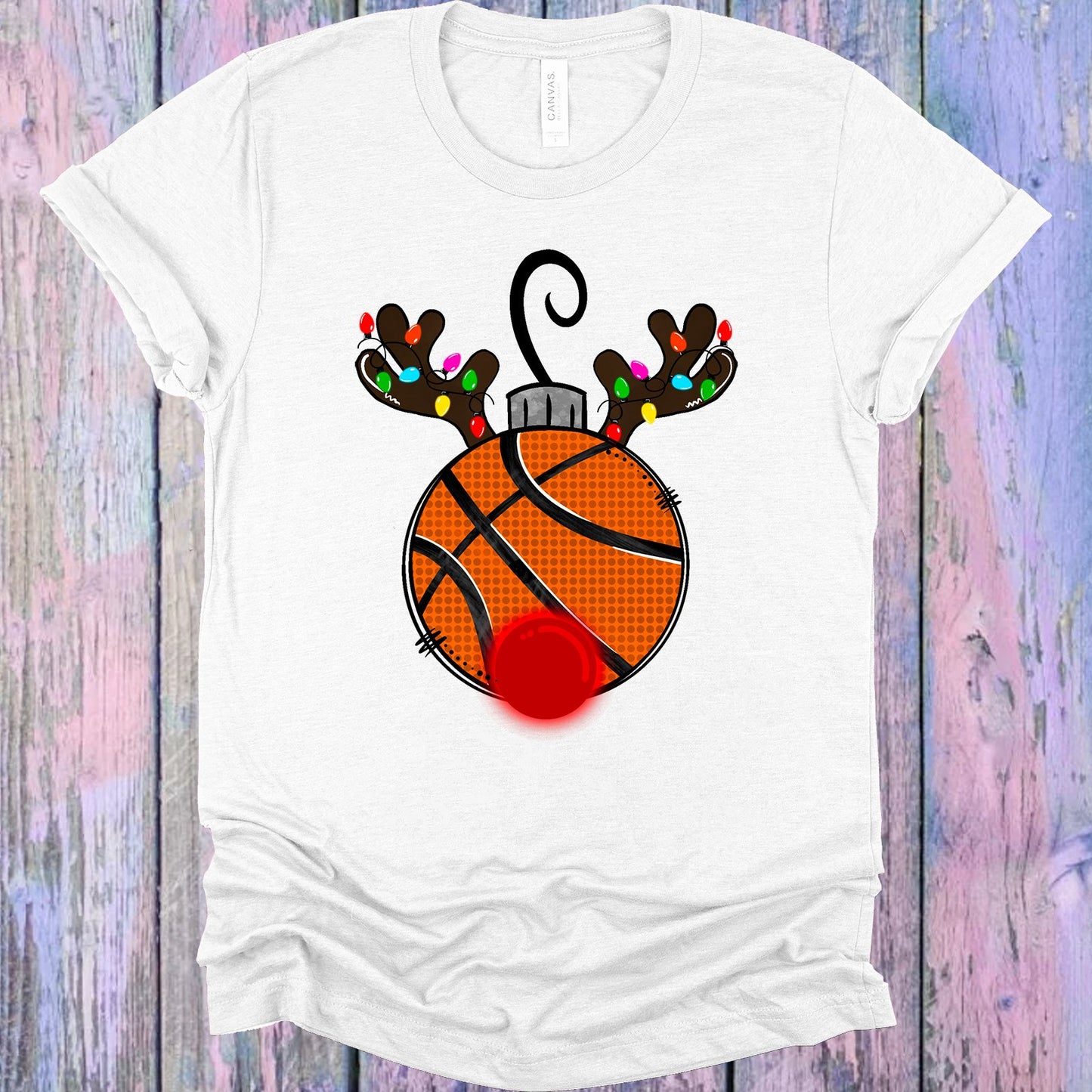 Basketball Reindeer Graphic Tee Graphic Tee