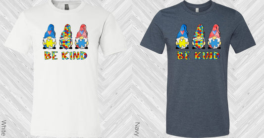 Be Kind Autism Gnomes Graphic Tee Graphic Tee