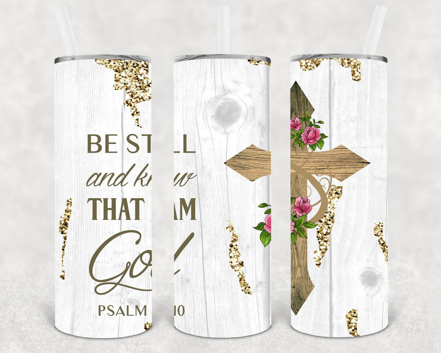 Be Still And Know That I Am God 20 Oz Skinny Tumbler