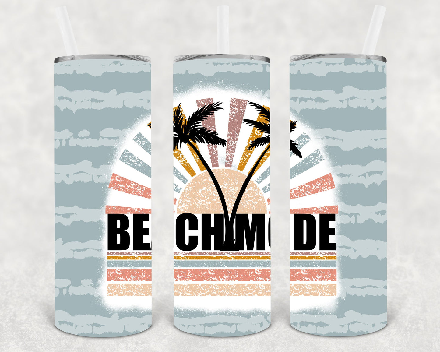Beach Mode 20 Oz Skinny Tumbler