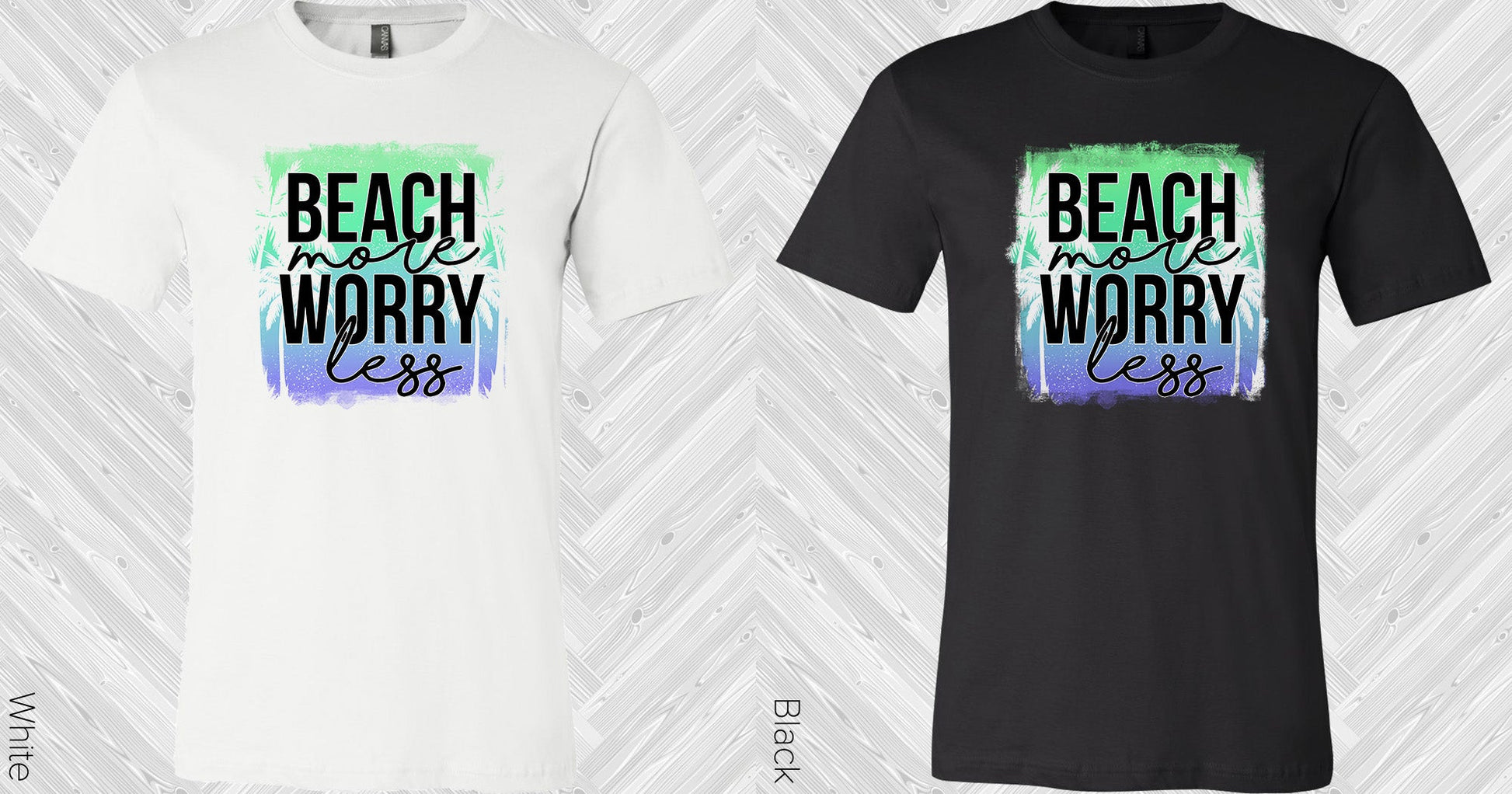 Beach More Worry Less Graphic Tee Graphic Tee