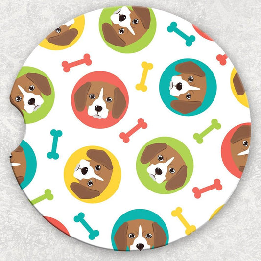 Car Coaster Set - Beagles