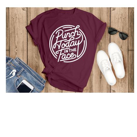 Punch Today In The Face Graphic Tee Graphic Tee