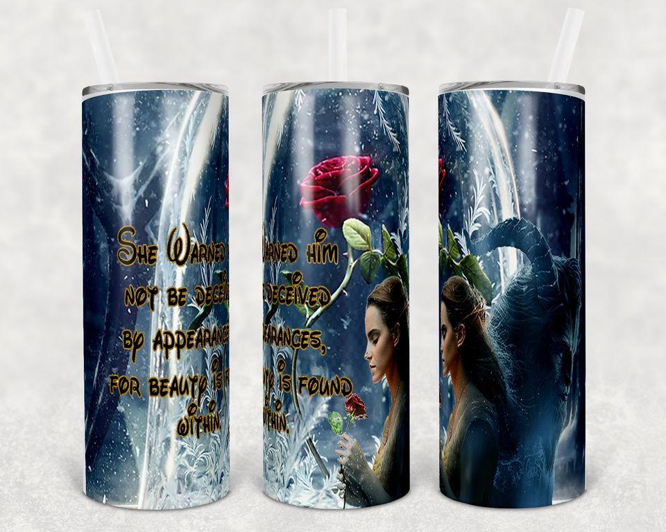 Beauty Is Found Within 20 Oz Skinny Tumbler