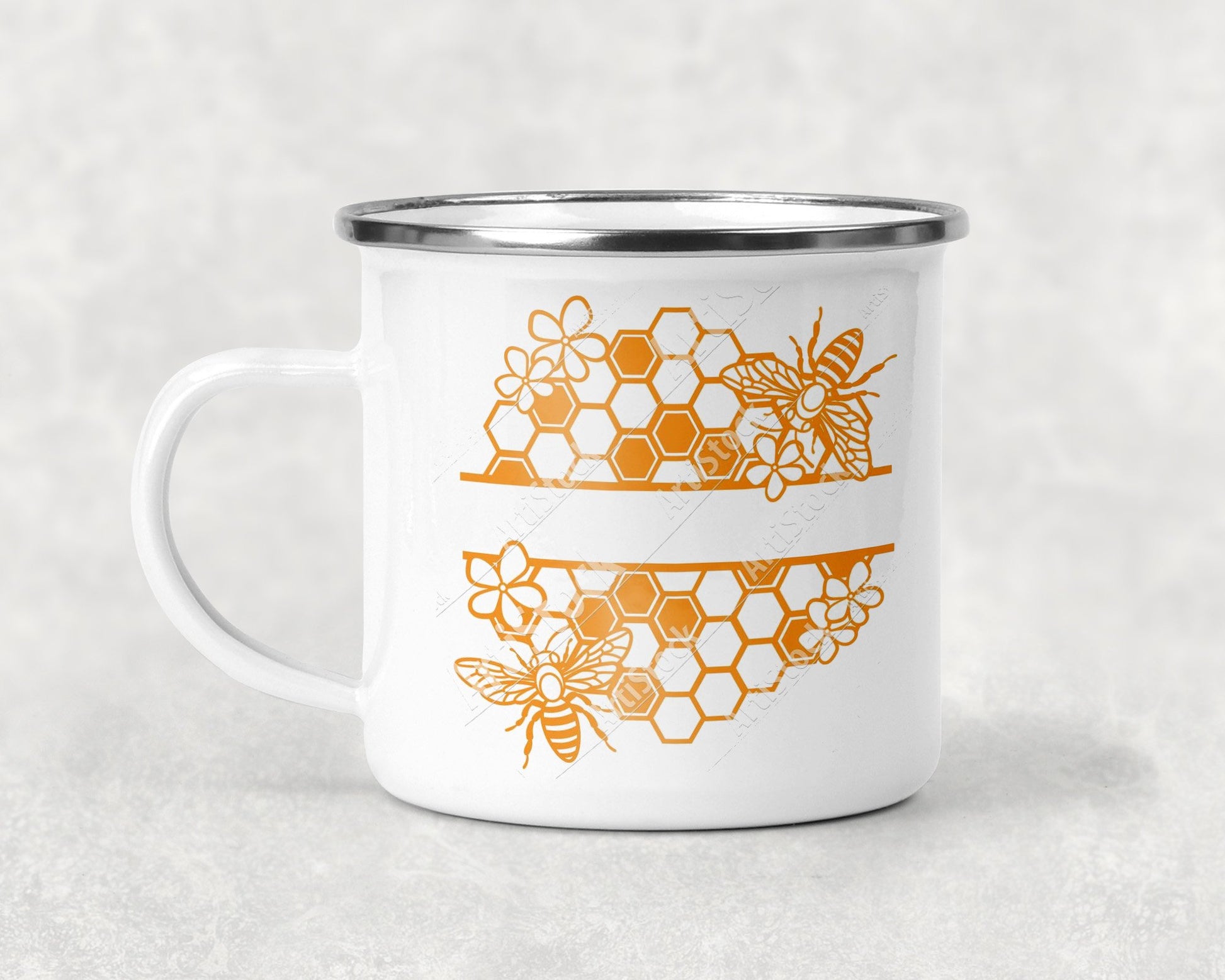 Bee And Honeycomb Mug Coffee