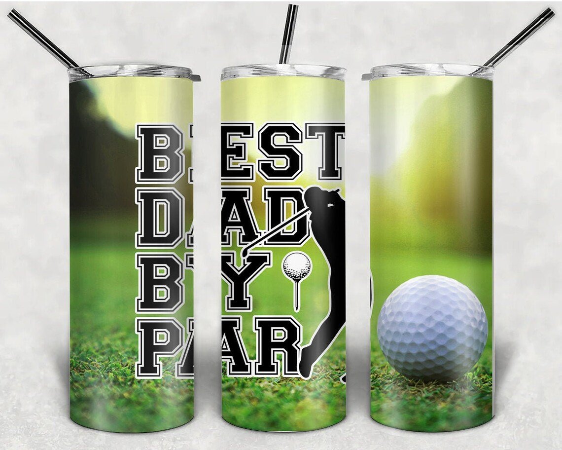 Best Dad By Par 20 Oz Skinny Tumbler
