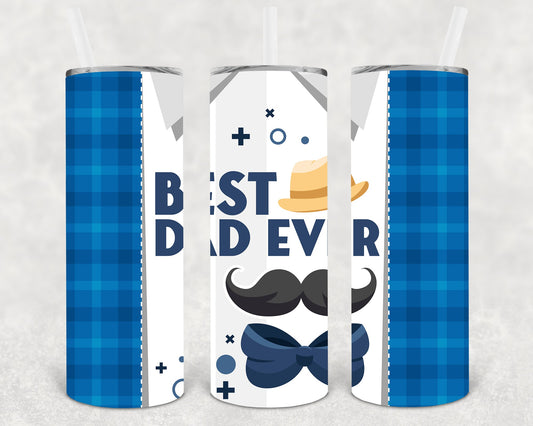 Best Dad Ever 20 Oz Skinny Tumbler