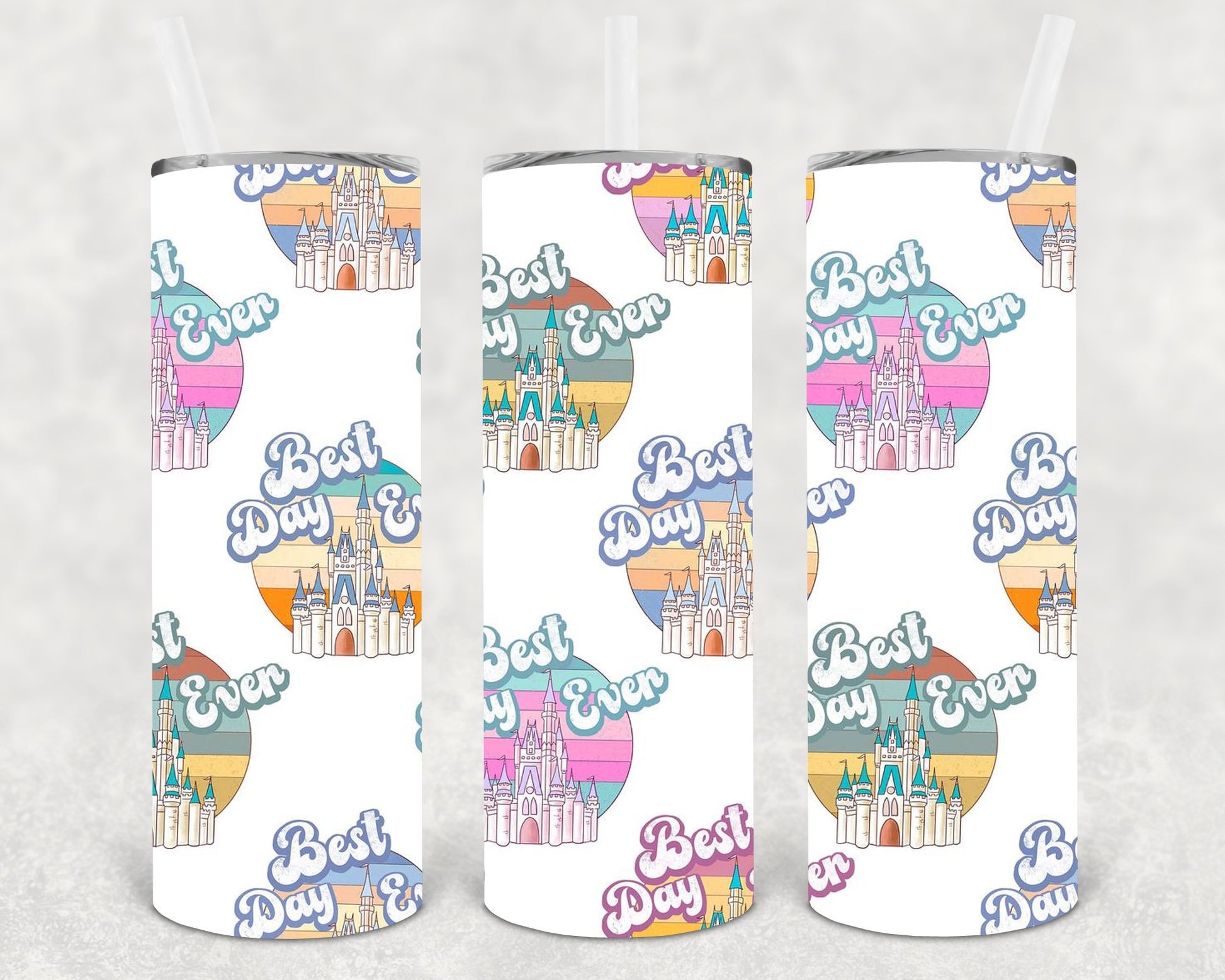Best Day Ever Retro 20 Oz Skinny Tumbler