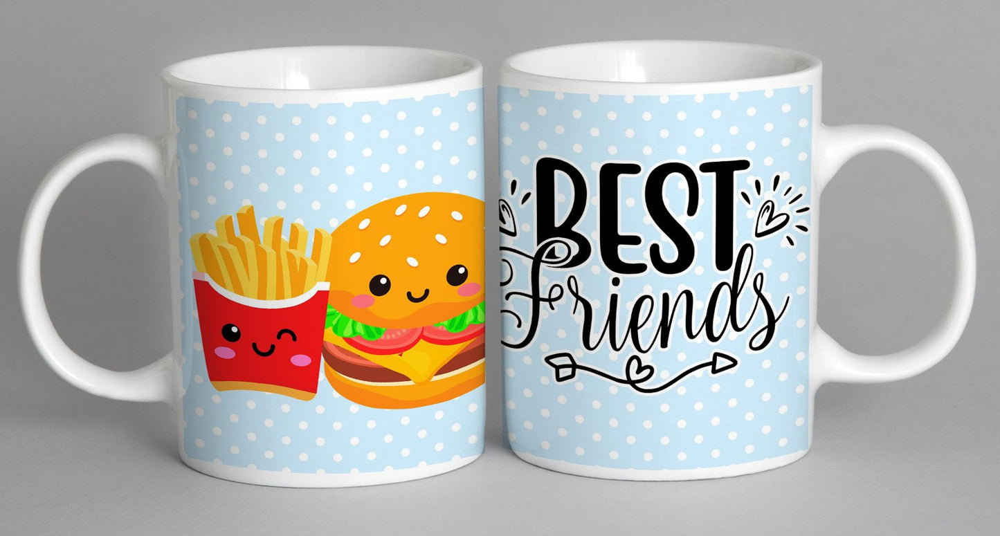 Best Friends Burger And Fries Mug Coffee