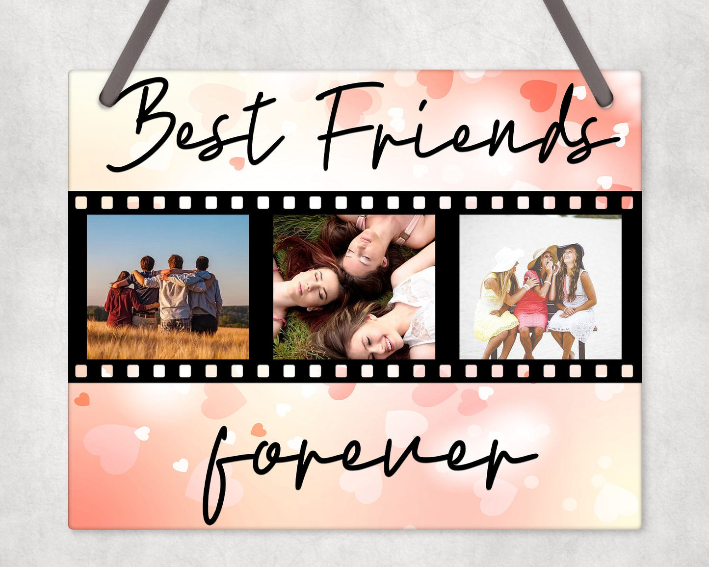 Best Friends Forever With Photos Wall Sign Hanging
