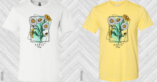 Birth Flower April Daisy Graphic Tee Graphic Tee
