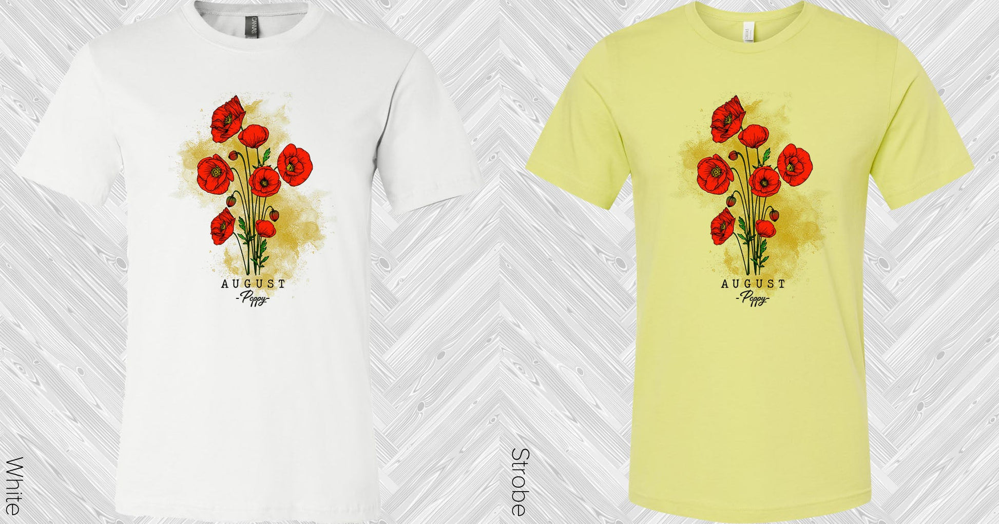 Birth Flower August Poppy Graphic Tee Graphic Tee