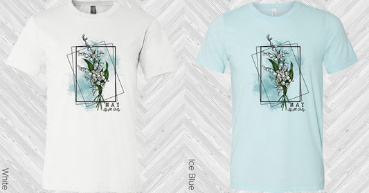 Birth Flower May Lily Of The Valley Graphic Tee Graphic Tee