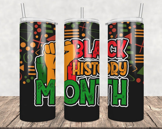 Black History Month 20 Oz Skinny Tumbler