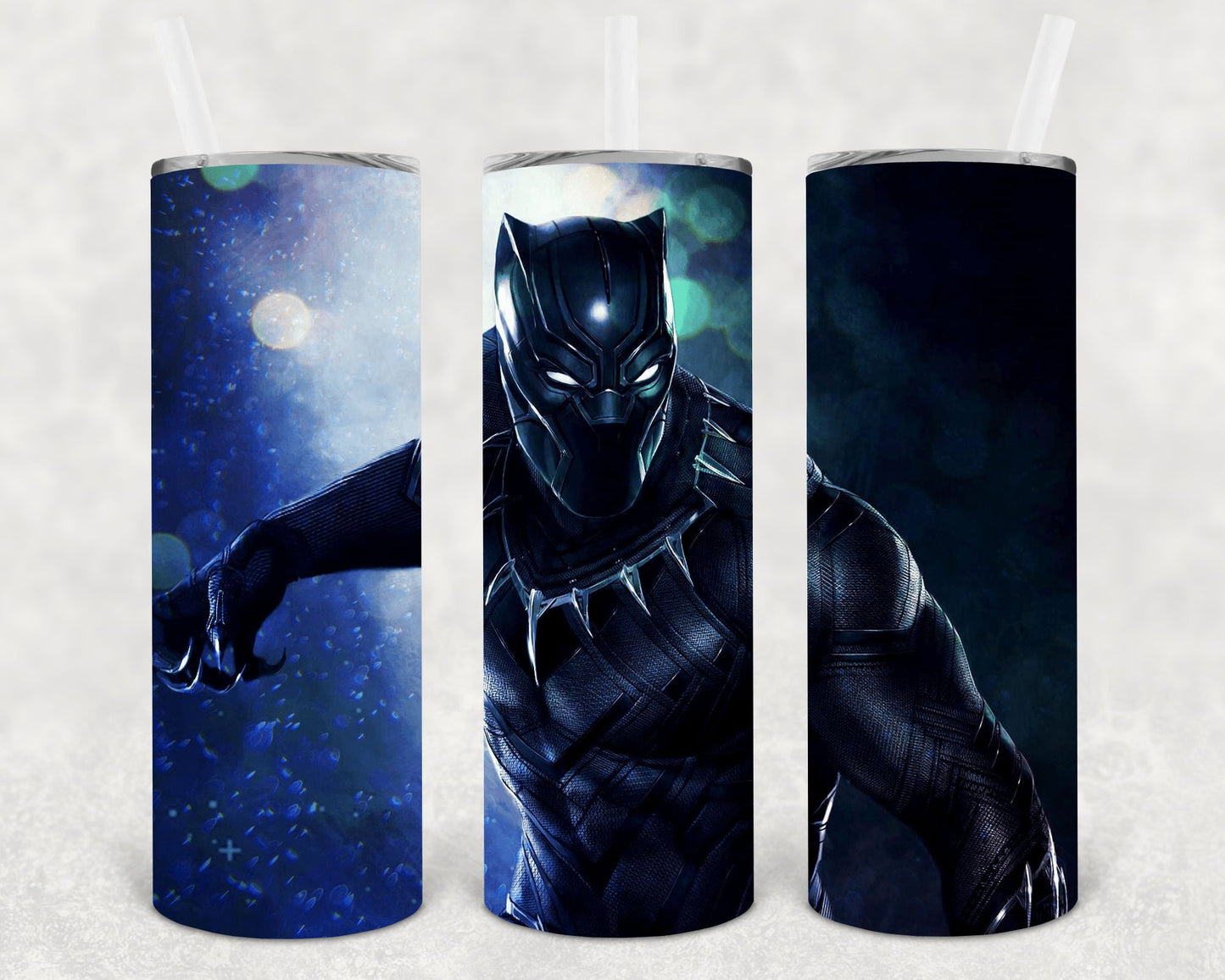 Black Panther 20 Oz Skinny Tumbler
