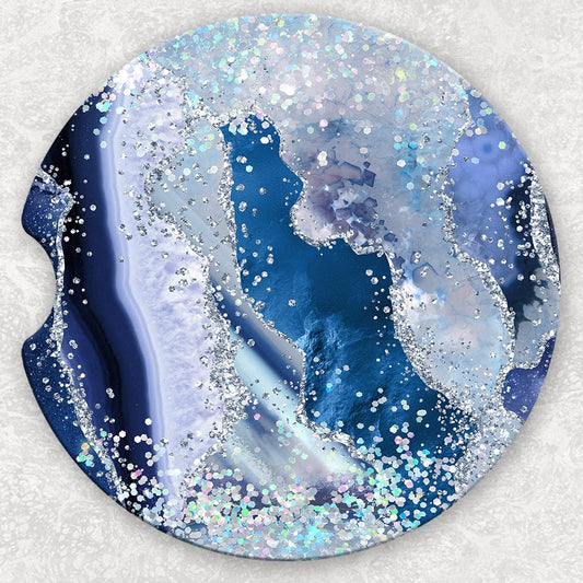 Car Coaster Set - Blue Agate