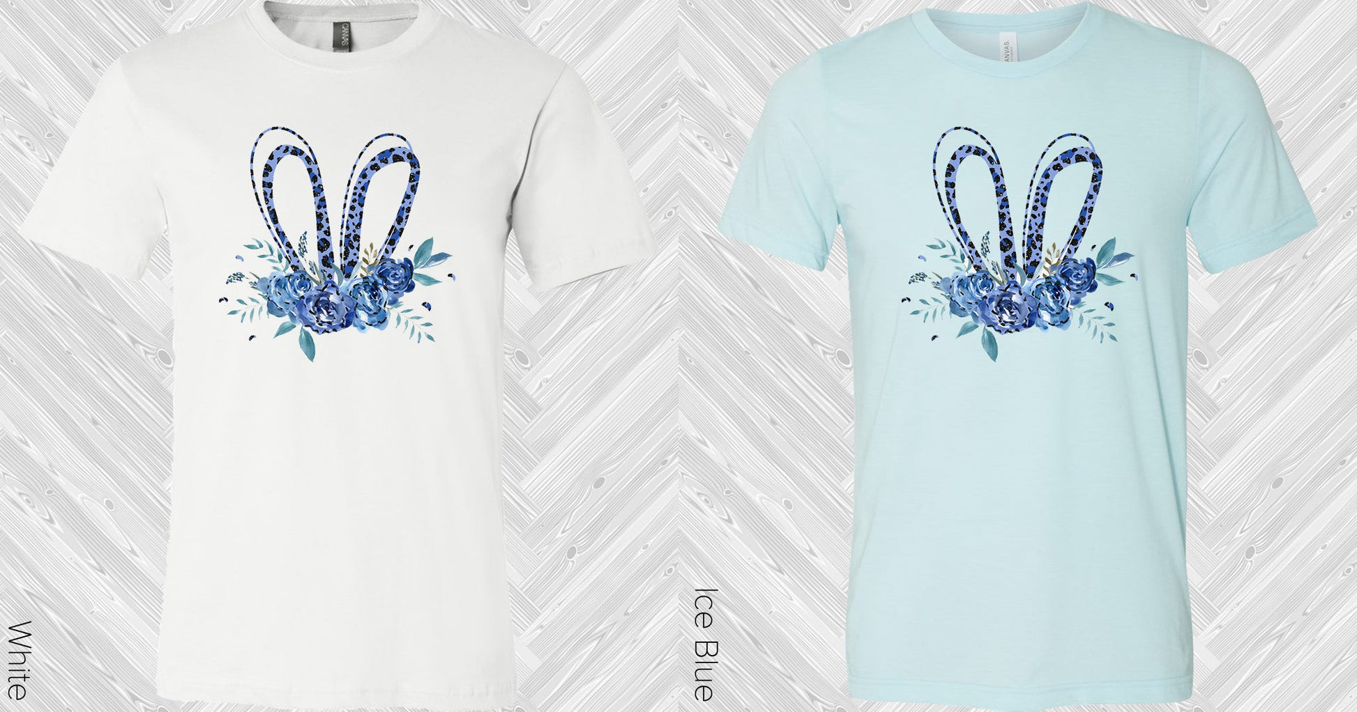 Blue Easter Bunny Graphic Tee Graphic Tee