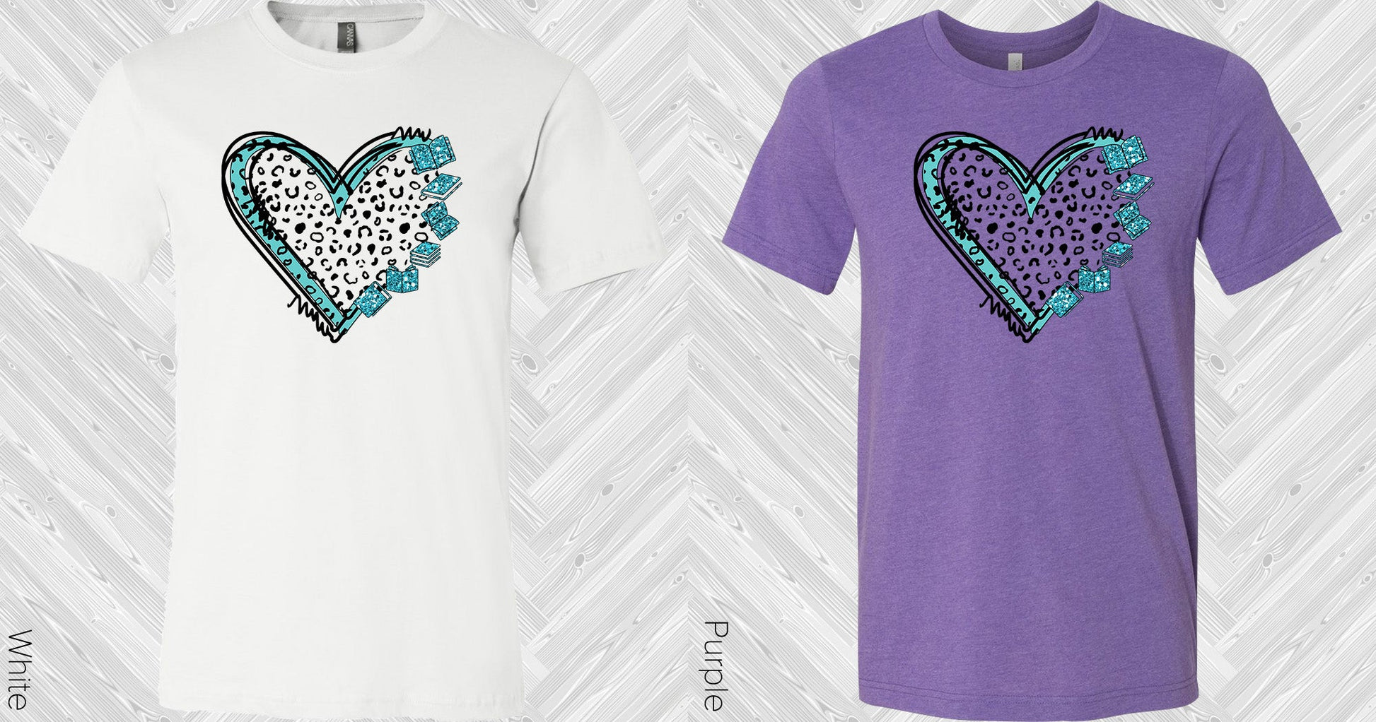 Books Heart Graphic Tee Graphic Tee