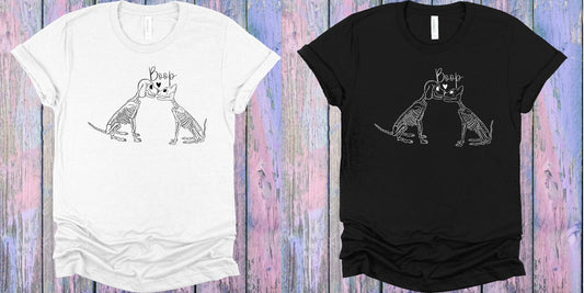 Boop Cat And Dog Graphic Tee Graphic Tee
