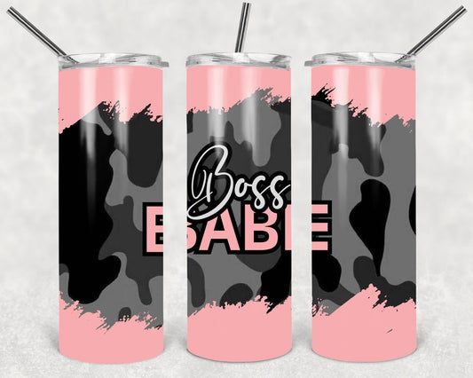 Boss Babe 20 Oz Skinny Tumbler