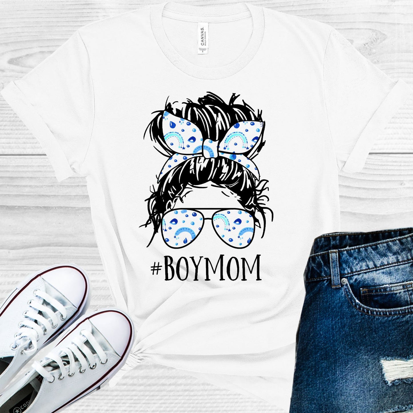 Boy Mom #boymom Graphic Tee Graphic Tee